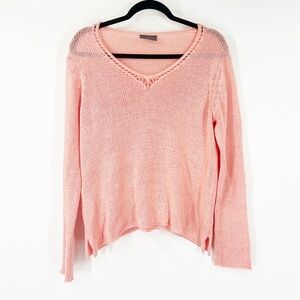 Wooden Ships V-Neck Long Sleeve Knit Sweater S/M